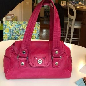 Marc by Marc Jacobs pink leather shoulder bag